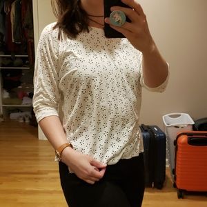 Floral cutout white top forever 21